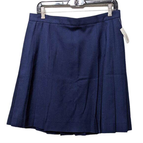 NWT TALBOTS Petites Worsted Wool Pleated Skirt 16P - Picture 1 of 6